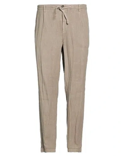 40weft Man Pants Taupe Size 40 Linen In Brown