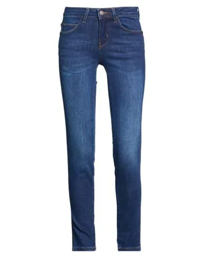 Guess Woman Jeans Blue Size 24w-30l Cotton, Modal, Elastomultiester, Elastane In Blue