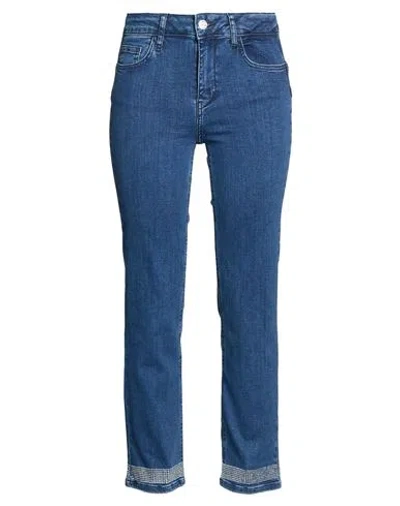 Rebel Queen By Liu •jo Woman Jeans Blue Size 27 Cotton, Elastane In Blue