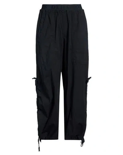 Deha Woman Pants Midnight Blue Size M Cotton, Elastic Fibres In Black