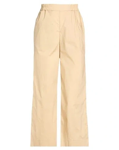 Millenovecentosettantotto Woman Pants Beige Size Xs Cotton In Yellow