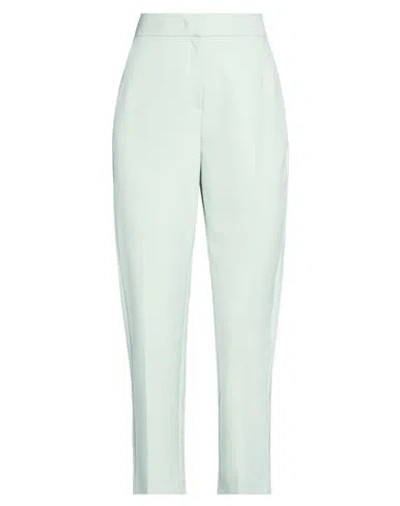 Iblues I Blues Woman Pants Sage Green Size 2 Polyester, Viscose, Elastane In Blue