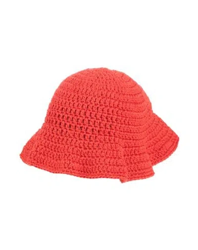 Alanui Toddler Girl Hat Red Size Onesize Cotton In Red