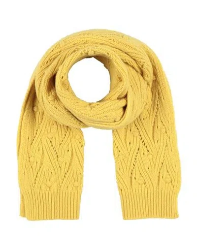 Kangra Cashmere Kangra Woman Scarf Yellow Size - Wool In Yellow