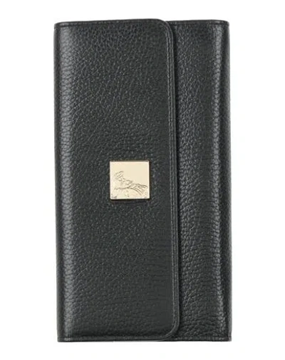 Versace Collection Woman Wallet Black Size - Calfskin In Black