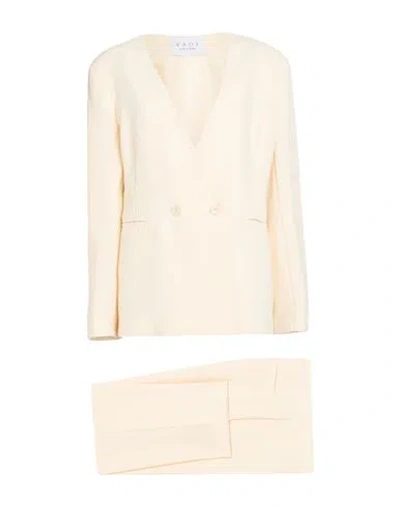 Kaos Woman Suit Cream Size 10 Polyester, Elastane In Neutral