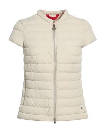 Peuterey Woman Vest Beige Size 6 Polyamide, Elastane In Neutral