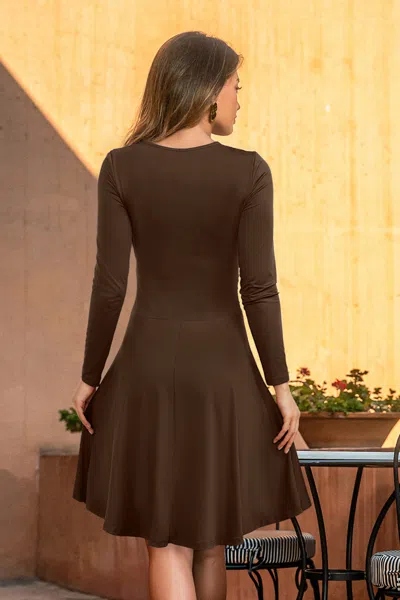 Cupshe Fresh Cream Brown Midi Dress In Brown