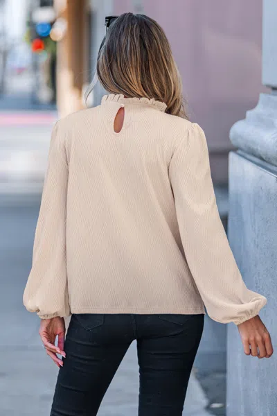 Cupshe First Impressions Beige Top In Neutral