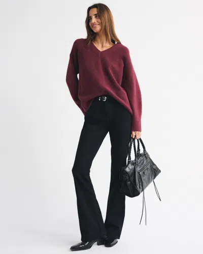 Abercrombie & Fitch High Rise Bootcut Jean In Multi