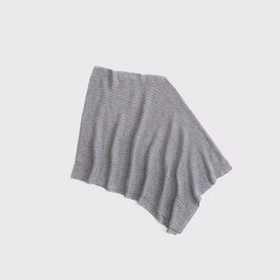 Abercrombie & Fitch Sheer Poncho In Gray