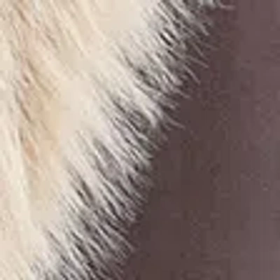 Abercrombie & Fitch Vegan Suede Shearling Coat In Brown