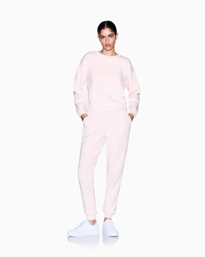Armani Exchange Jogger Trousers In Mixed Fabric In Pink