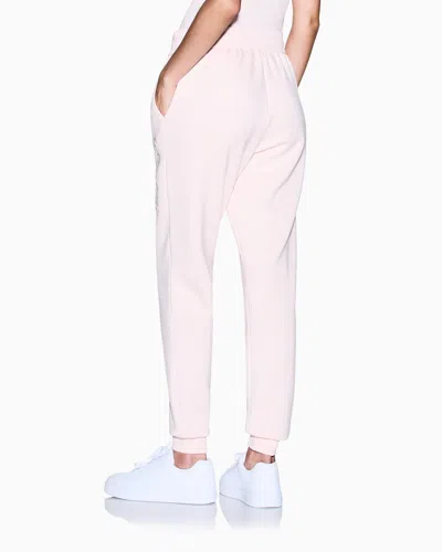 Armani Exchange Jogger Trousers In Mixed Fabric In Pink