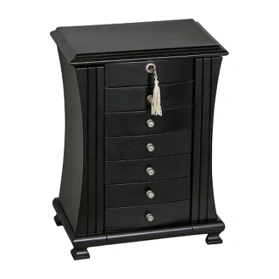 Mele & Co Layla Java-finish Jewelry Box In Black