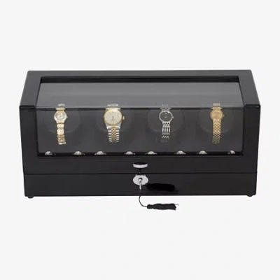 Mele & Co Langdon Lockable Black Watch Box In Multi