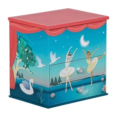 Mele & Co Mariel Balleria Blue Jewelry Box In Transparent