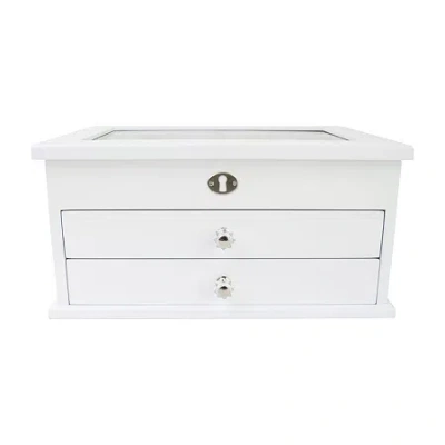 Mele & Co Large Lili White Jewelry Box In White
