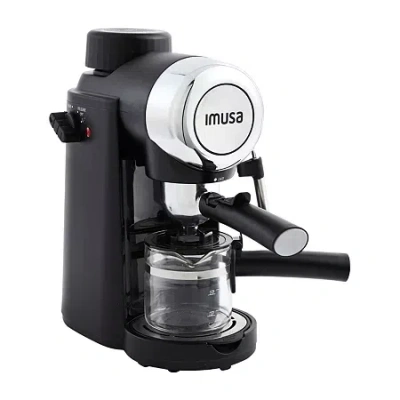 Imusa Espresso + Cappuccino 4-cup Coffee Maker In Black
