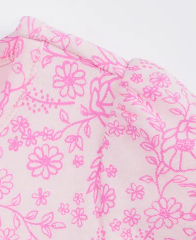 First Impressions Girls Toddler 2t-4t Linear Flower Printed Dress, Macy's Exclusive In Pink