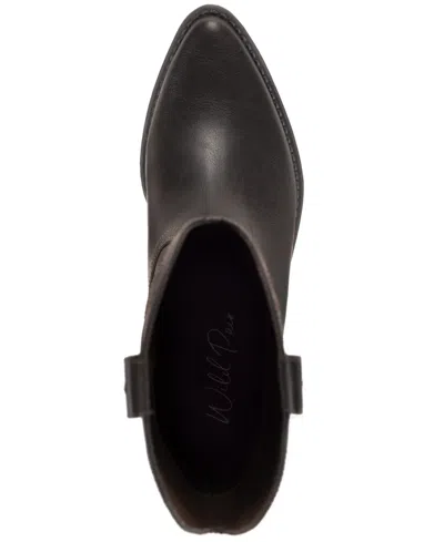 Wild Pair Women's Denise Block Heel Western Boots, Macy's Exclusive In Brown