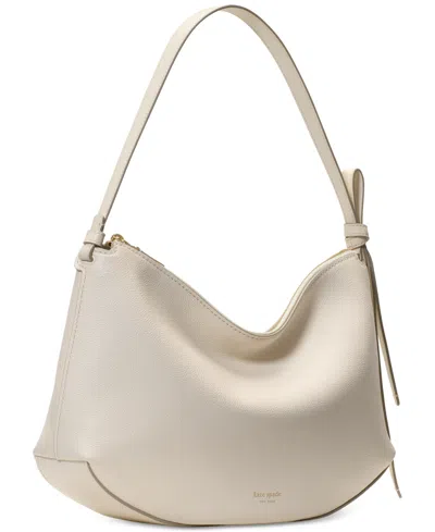 Kate Spade Loop Large Pebbled Leather Shoulder Bag In Neutral