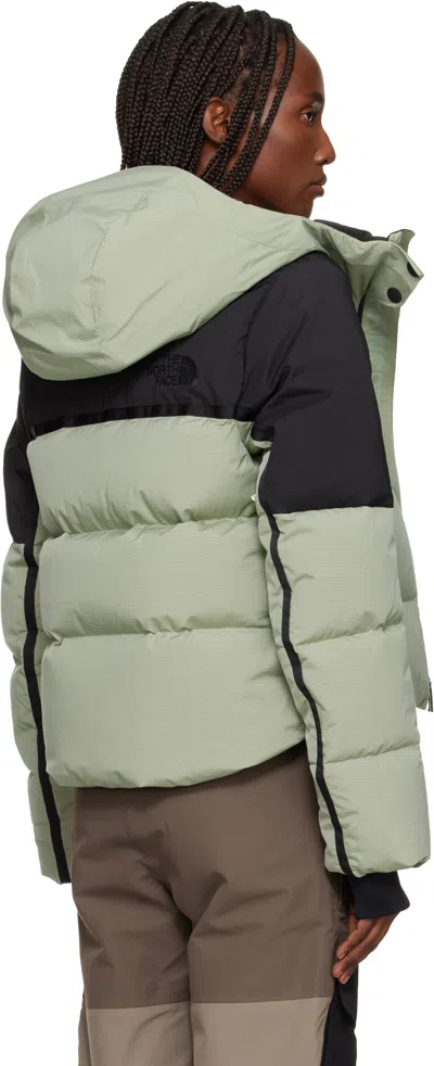 The North Face Green Cold Spell Cropped Down Snow Jacket In Green