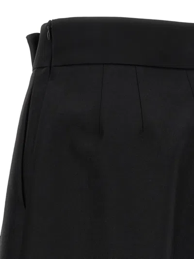 Valentino Garavani Bow Bermuda Shorts Bermuda And Short Black In Black