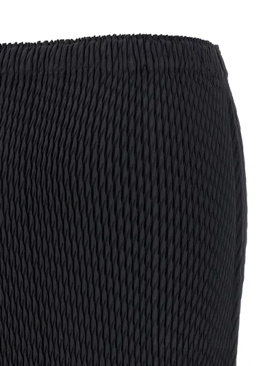 Issey Miyake Sleek Pleats Skirt In Black