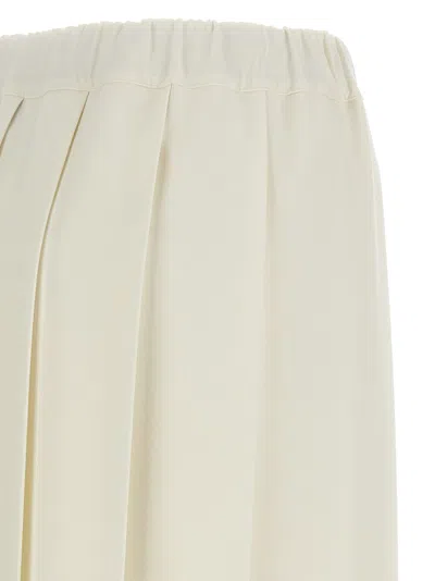 Fabiana Filippi Pleated Skirt Skirts White In Neutral