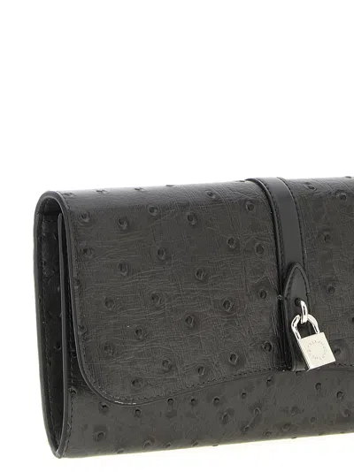 Stella Mccartney Ryder Rectangular Crossbody Bag Textured Strap In Gray