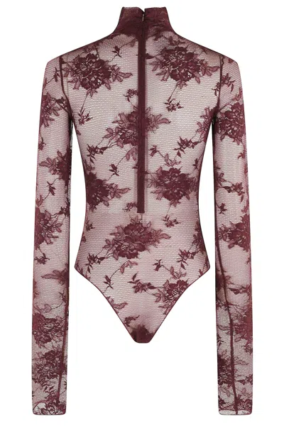 The Andamane Ziggy Lace Body In Red