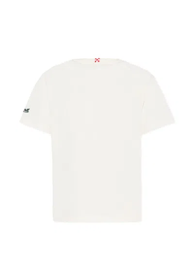 Mc2 Saint Barth Ivory T-shirt For Boy With Snoopy Print In White