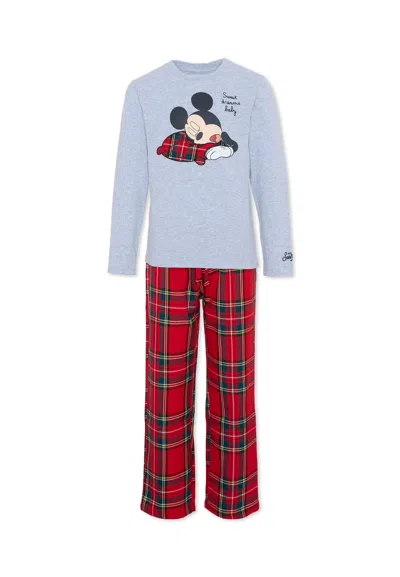 Mc2 Saint Barth Multicolor Pajamas For Boy With Mickey Mouse In Multi