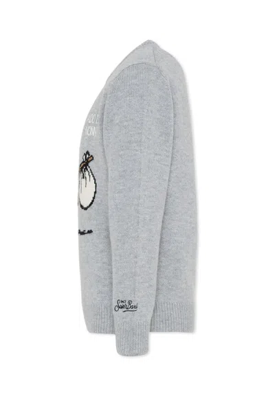 Mc2 Saint Barth Grey Sweater For Boy With Woodstock In Gray