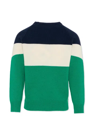 Mc2 Saint Barth Multicolor Sweater For Boy With Logo In Multi