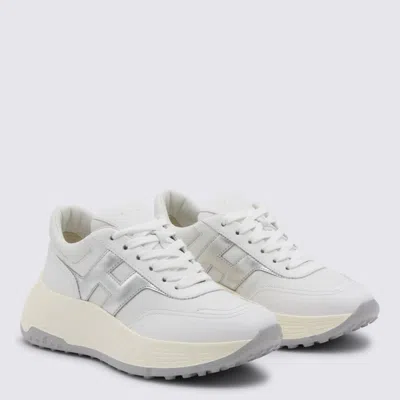 Hogan Platform Low Top Sneakers Contrast Sole In White