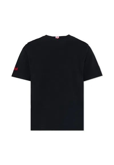 Mc2 Saint Barth Black T-shirt For Boy With Car Print In Black