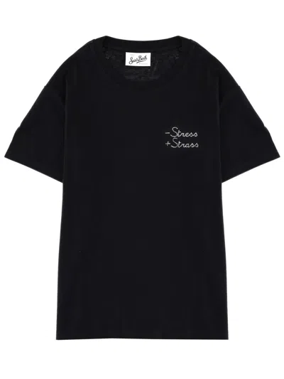 Mc2 Saint Barth Cotton T-shirt In Black