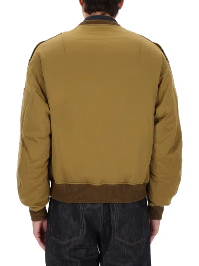 Visvim Brown Solid Mock Collar Jacket In Brown