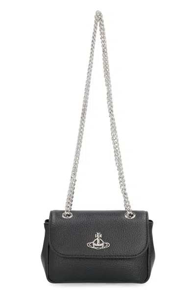 Vivienne Westwood Mini Shoulder Bag Purse Chain In Black