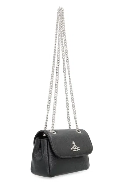 Vivienne Westwood Mini Shoulder Bag Purse Chain In Black