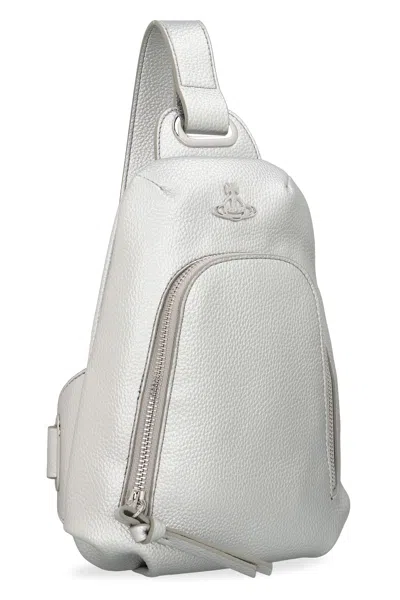 Vivienne Westwood Shoulder Bag In Eco Leather In Silver