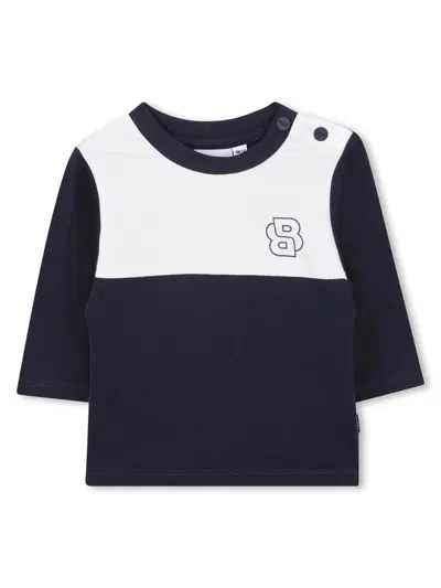 Hugo Boss Pants Set With Cardigan And Sweater In Blue