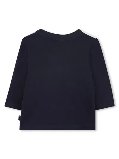 Hugo Boss Pants Set With Cardigan And Sweater In Blue