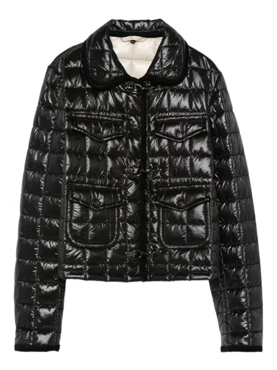 Fay Women 3 Ganci Short Padded Jacket In Black