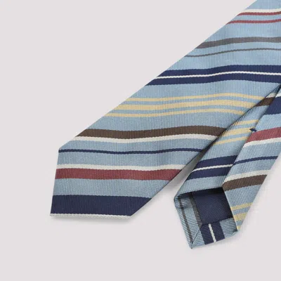 Paul Smith Tie Regular Shape Diagonal Stripe Design In Multi