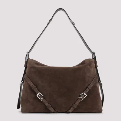 Givenchy Black Calf Leather Bos Taurus Shoulder Bag In Brown