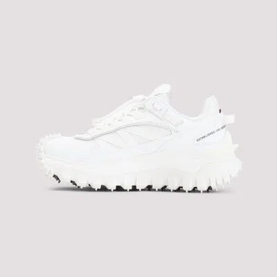 Moncler White Fabric Trailgrip Gtx Sneakers In Multi
