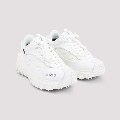 Moncler White Fabric Trailgrip Gtx Sneakers In Multi
